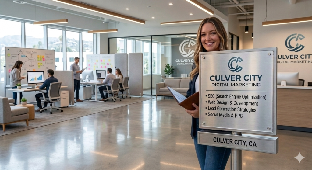 Digital Marketing Agency in Culver City, California providing SEO, Local SEO, website design, WordPress development, Shopify development, technical SEO, website maintenance, content marketing, and lead generation services.
