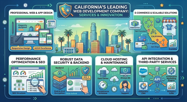 Best Web Development Company in California building fast, responsive, SEO-friendly websites for businesses